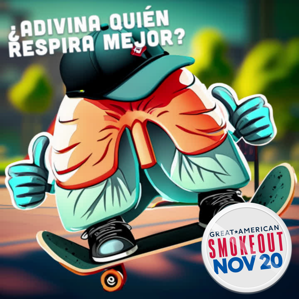 Lenny the Lungs para el Great American Smokeout 2025