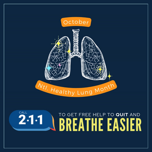 211 SM Posts - October | National Healthy Lung Month