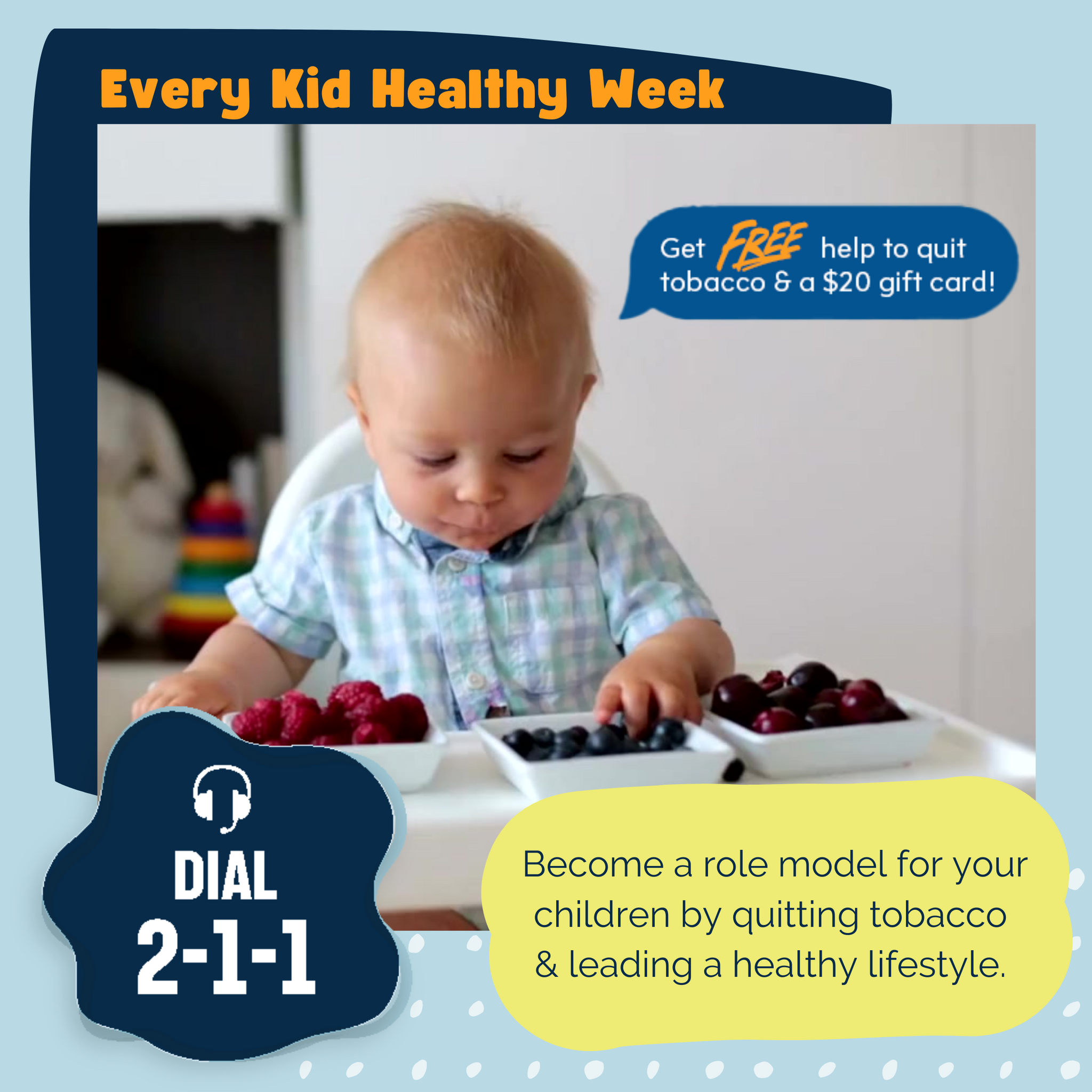 211 SM Posts - April | Every Kid Healthy Week