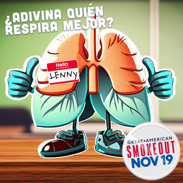 Lenny the Lungs para el Great American Smokeout 2026
