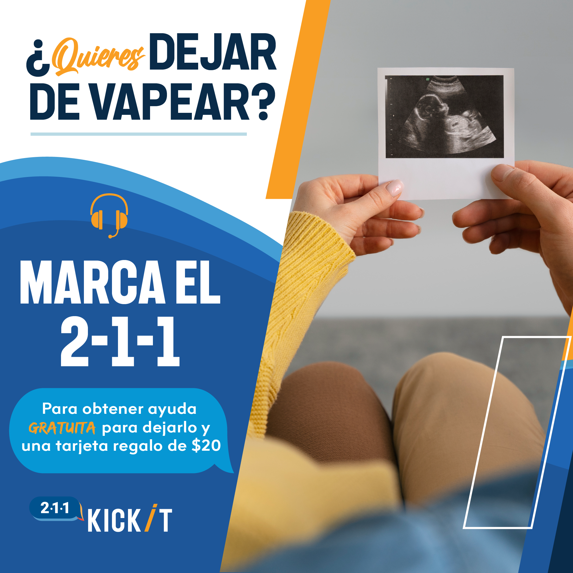 Publicaciones RRSS 211 | Ayuda gratuita para dejar el tabaco para embarazadas, padres y cuidadores
