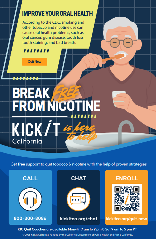Nicotine Cessation and Oral Health Flyer