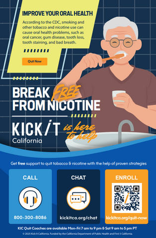 Nicotine Cessation and Oral Health Flyer