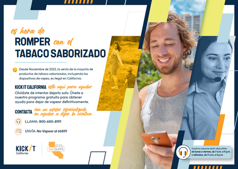 Folleto - Rompe con el tabaco saborizado