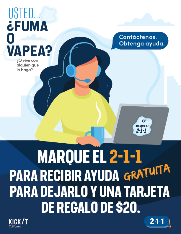 Materiales promocionales 211 | Folleto para dejar de fumar o vapear