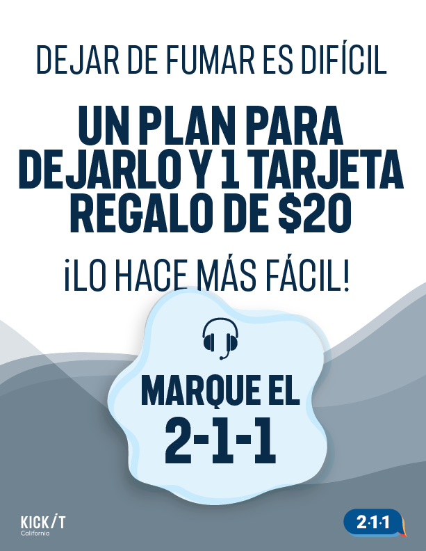 Materiales promocionales 211 | Folleto para dejar de fumar gris