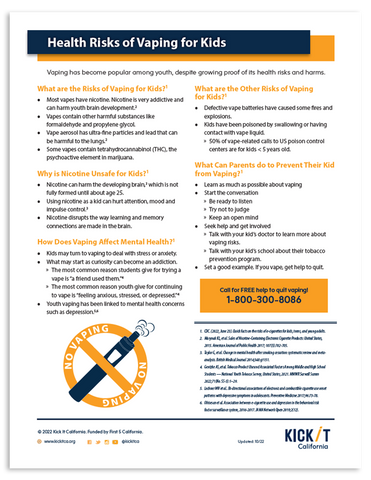 Health Risks of Vaping for Kids