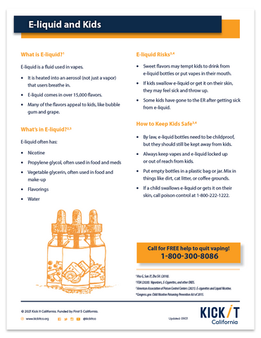 E-Liquids and Kids