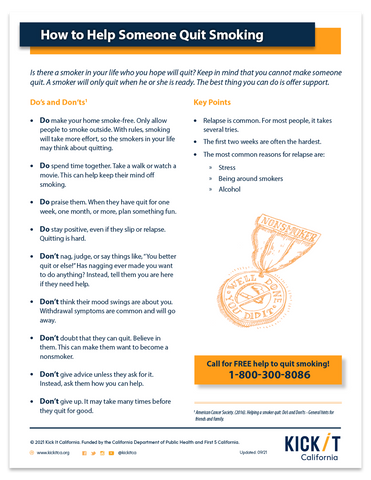 How to Help Someone Quit Smoking