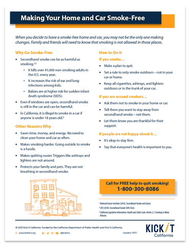 Making Your Car and Home Smoke-Free