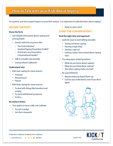 How to Talk With Your Kids About Vaping