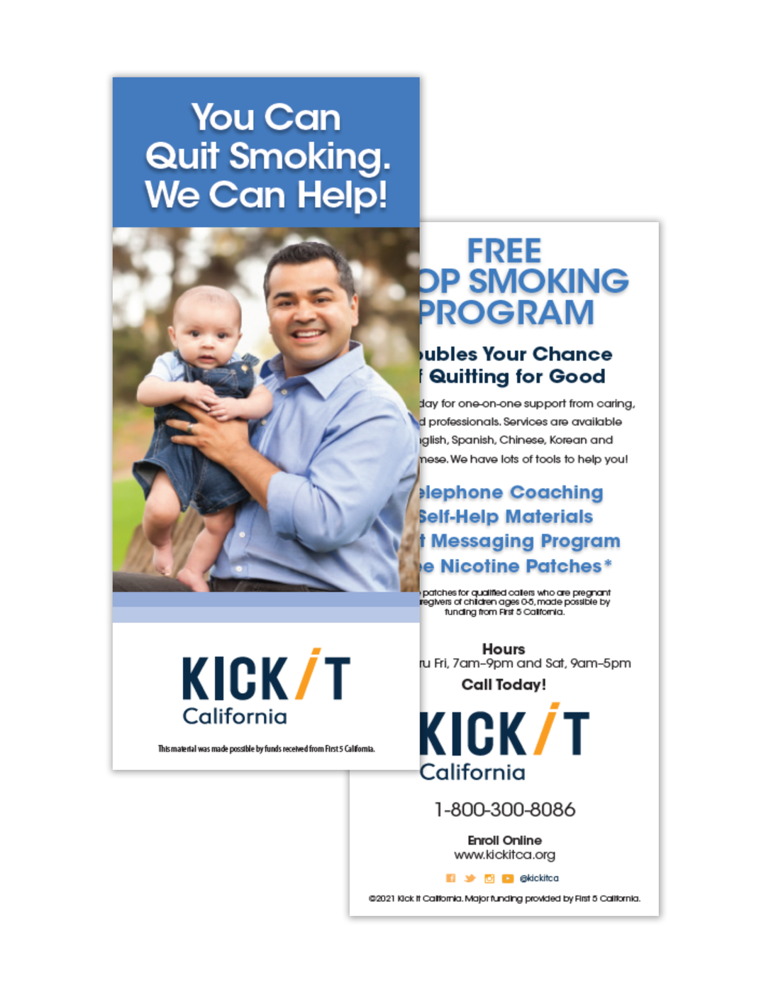 Parents with Children Ages 0-5 Rack Card – Kick It California