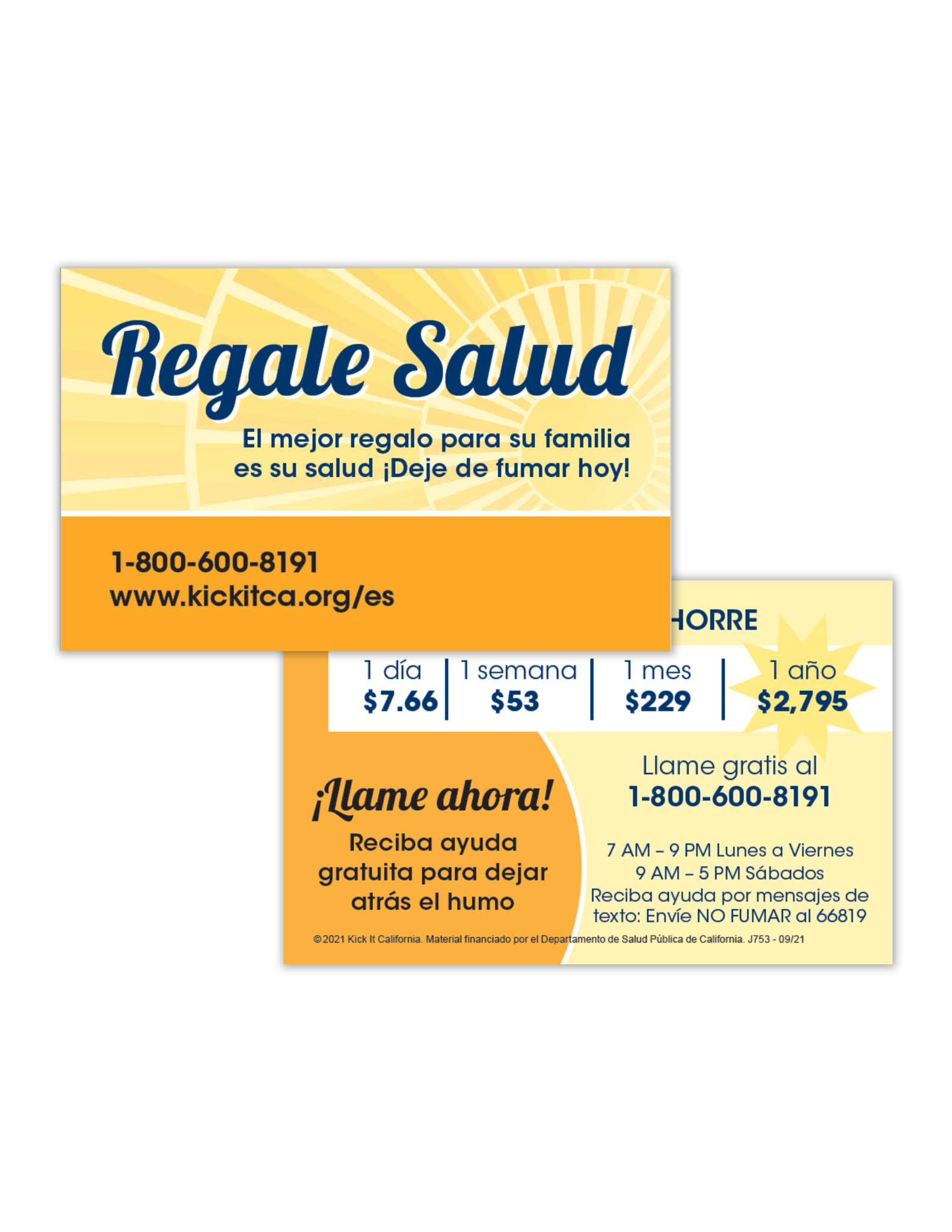 Tarjeta Regale Salud (Material Impreso)