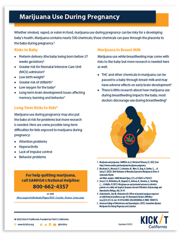 Marijuana Use During Pregnancy
