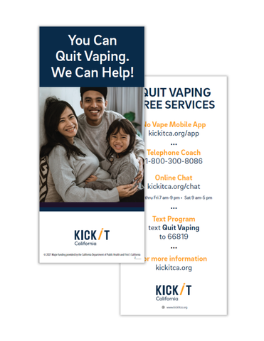 You Can Quit Vaping Rack Card (Printed)