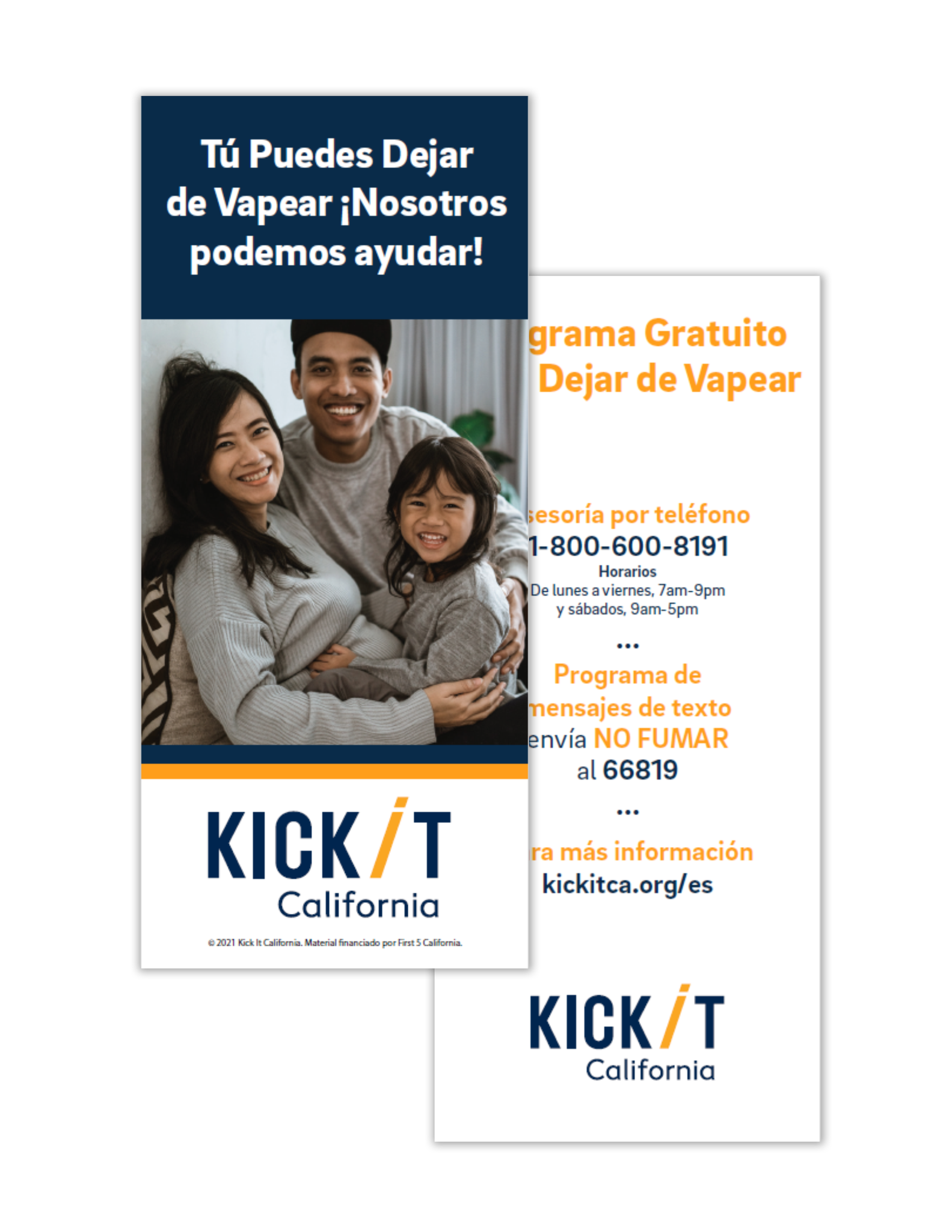 Tú puedes dejar de vapear. ¡Nosotros podemos ayudar! (Material impreso)